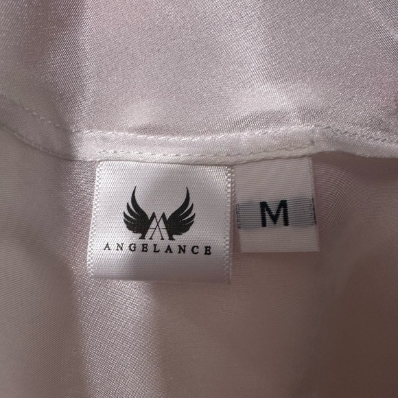 NWOT Angelance Silk Chiffon Mini Dress with gift box - size M - Picture 6 of 7